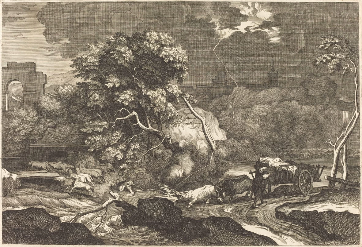 Paesaggio con animali spaventati - Rosenwald Collection, National Gallery of Art